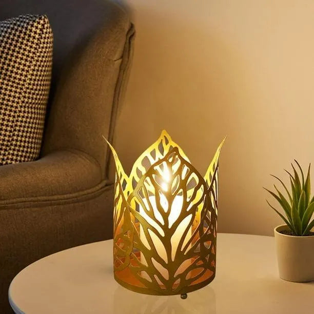 wax candle table lamp