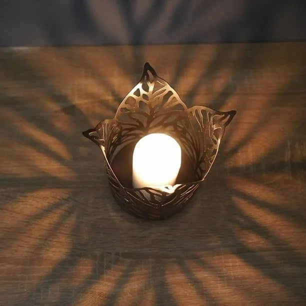 wax candle table lamp
