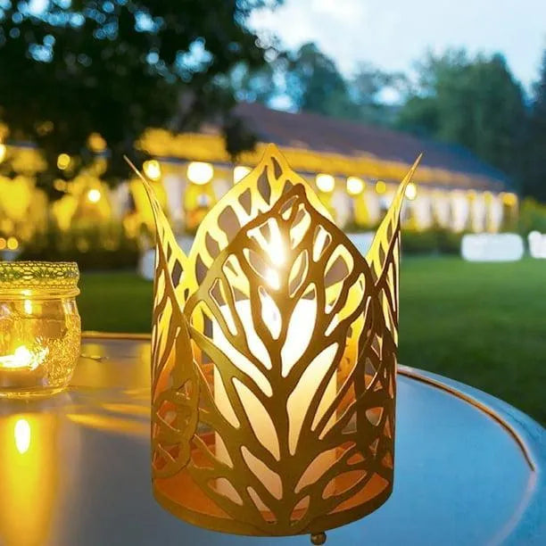 wax candle table lamp