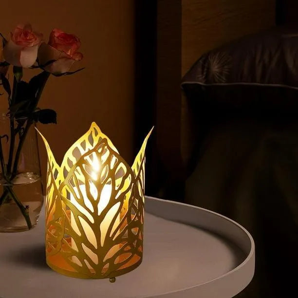 wax candle table lamp