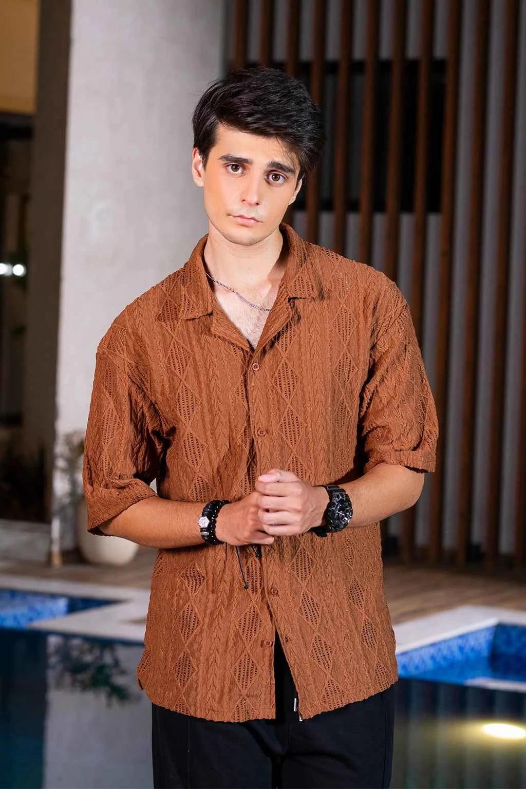 Rustline Cocoa short sleeves Shirt